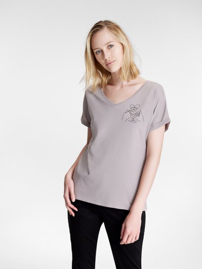 Tee-Shirt Femme Coton Biologique Violet