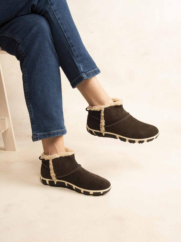 Boots Femme Cuir Chocolat JENSNOW