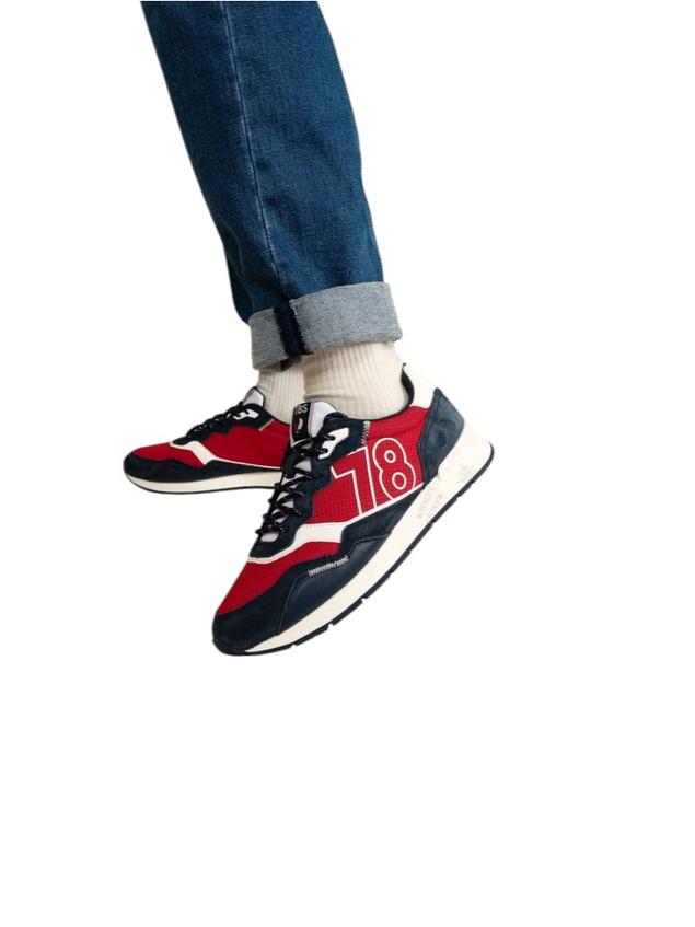 Running homme rouge et navy DJONBOT