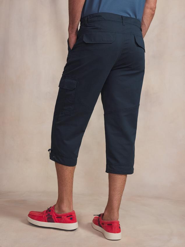 Pantacourt Homme Ceinture Semi-élastiquée Marine FUPPACOU