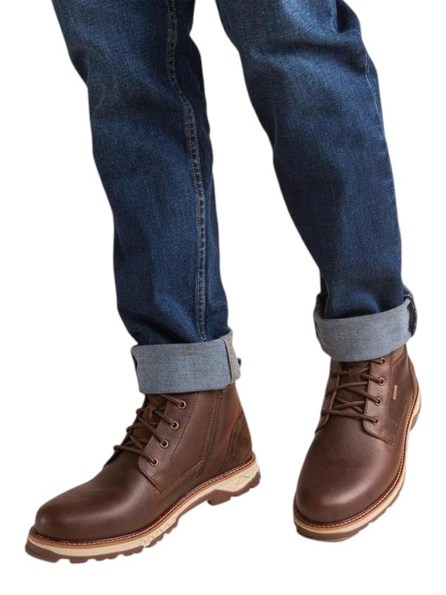 Boots Homme Membrane Imperméable Cuir Marron MONTDOR