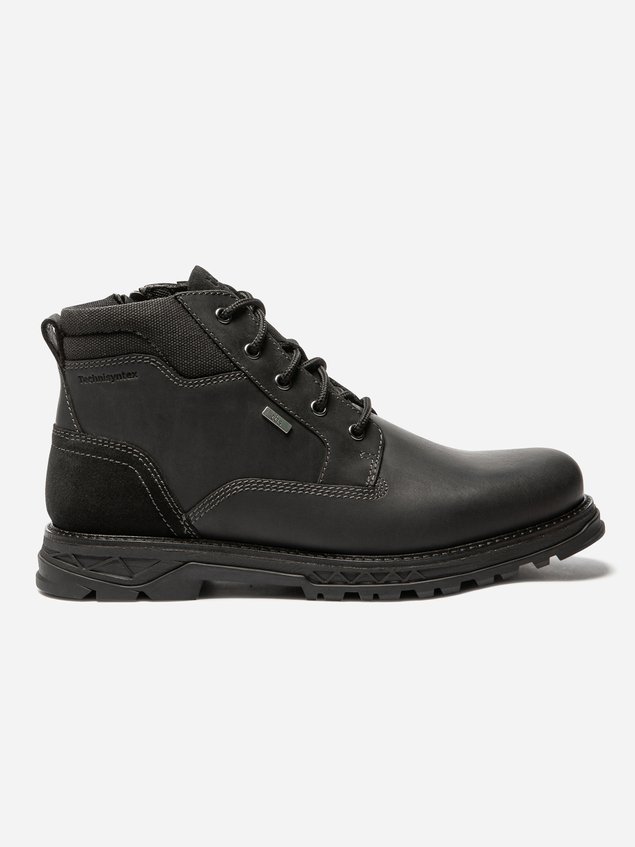 Boots Homme Membrane Imperméable Cuir Noir MONTDOR