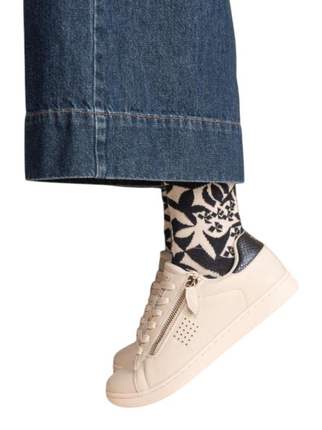 Baskets Femme Zippées Beige LORAZIP
