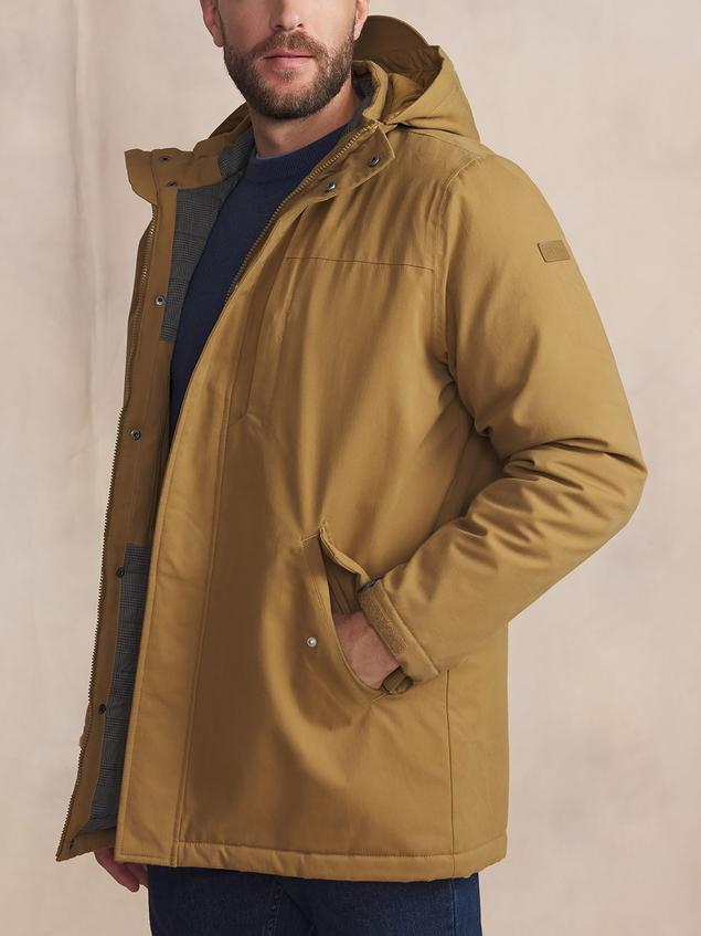 Veste Homme Imperméable Mi-Longue Marron JAFARVES