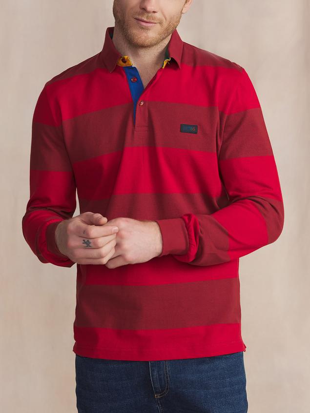 Polo Cepage Manches Longues Rouge MATIOPOL