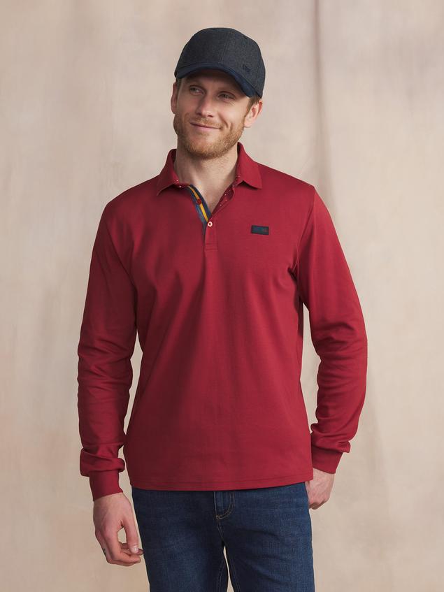 Polo Cepage Manches Longues Rouge BARZIPOL