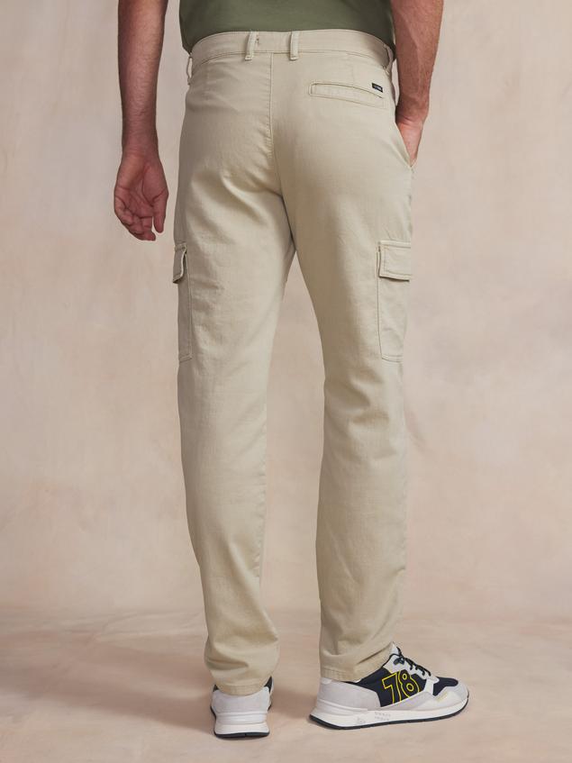 Pantalon Homme Style Cargo Beige FOXEEPAN