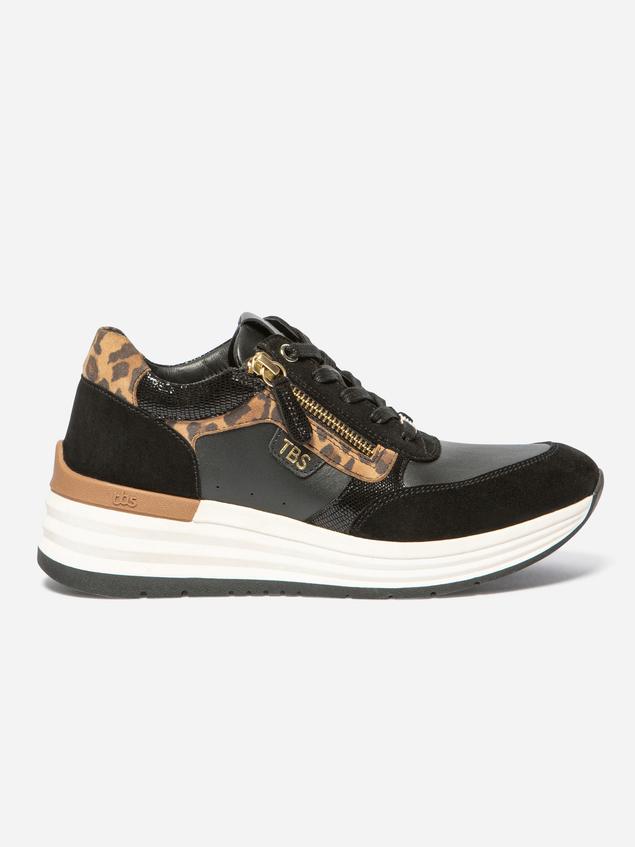 Tennis Leopard Noir TYLAZIP