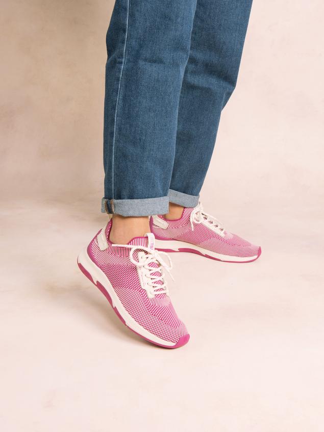 Running femme fuschia et creme JELLINA