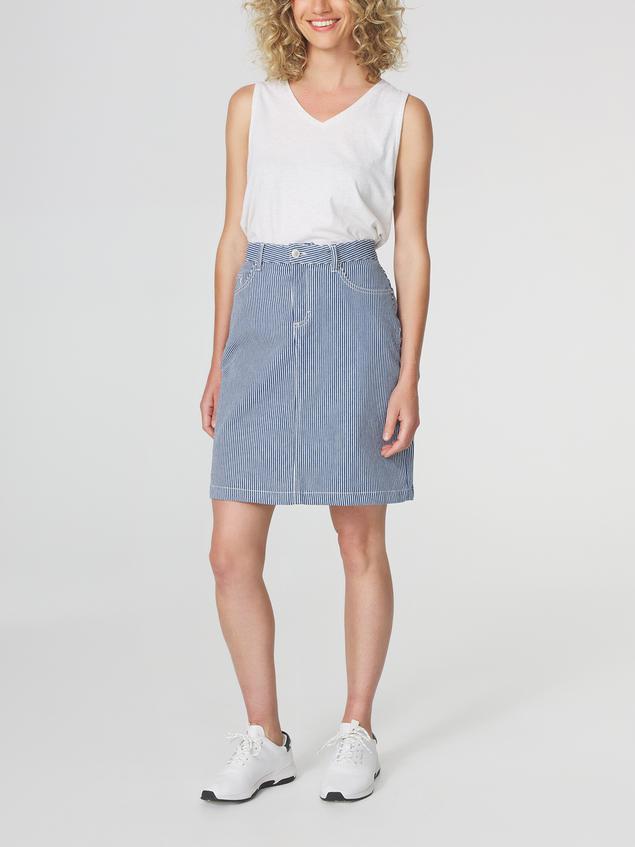 Jupe Femme Rayures Bleu et Blanc RAYYAJUP