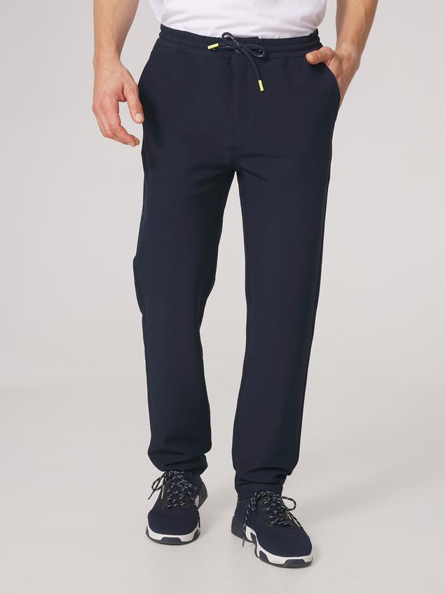 Pantalon Homme Stretch Ceinture Elastiquée Marine FLEXIPAN