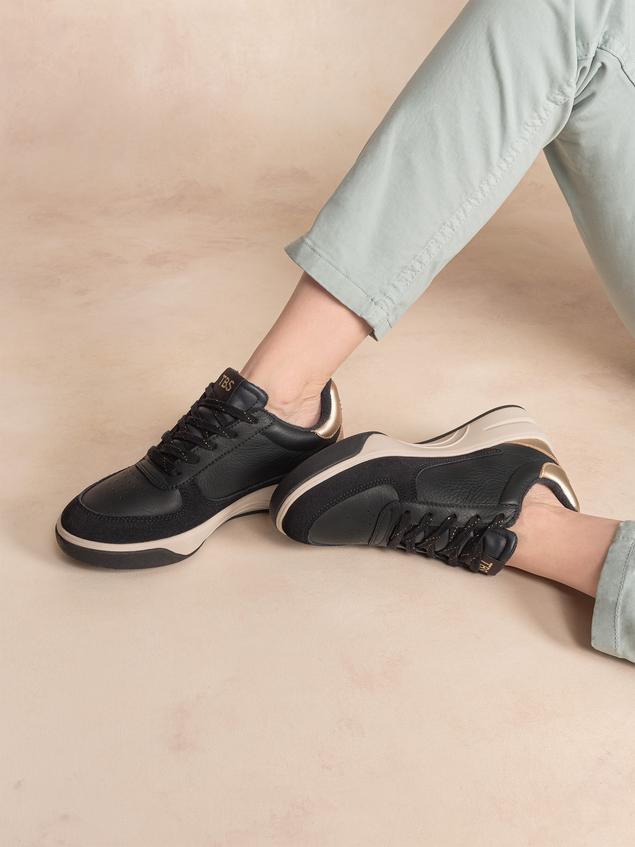 Tennis Femme Cuir Navy CORALIE