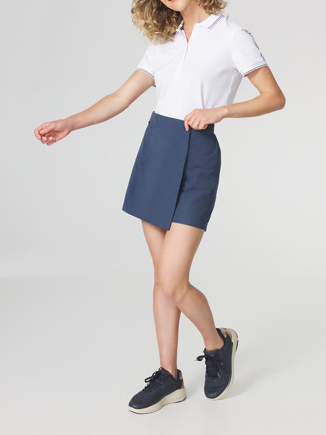 Jupe-short Femme Matière Extensible Marine DELIASHO