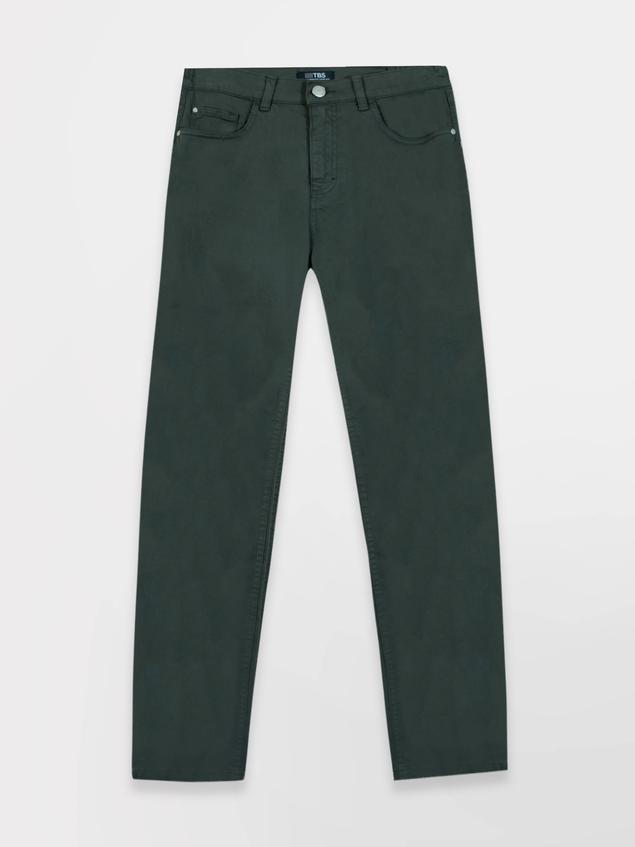 Pantalon Femme Stretch Ceinture Elastiquée Vert Sapin NATTYPOC