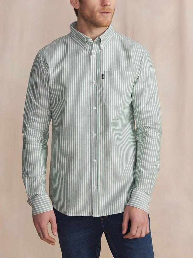 Chemise Trefle Manches Longues Vert RHAVICHE