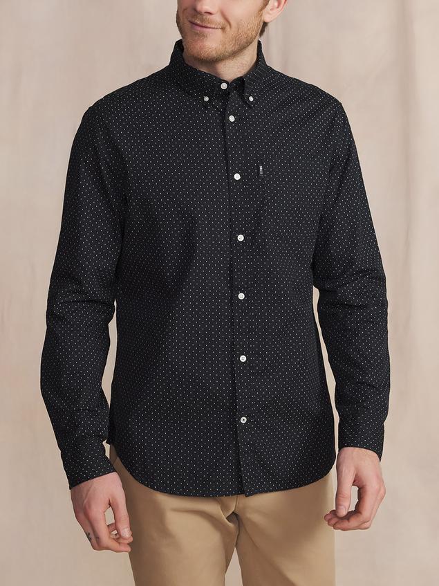 Chemise Noir Manches Longues Noir WALIDCHE