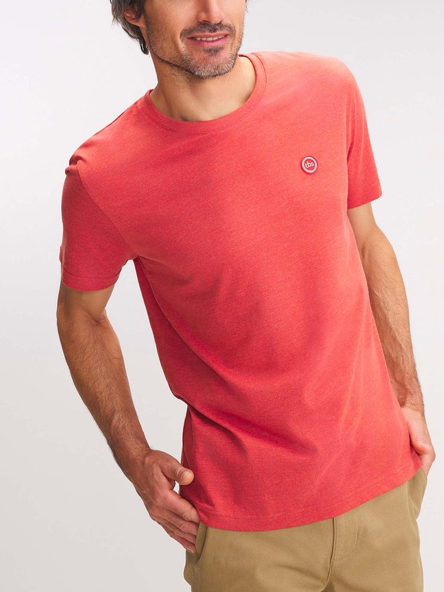 Tee Shirt Homme Manches Courtes Rouge