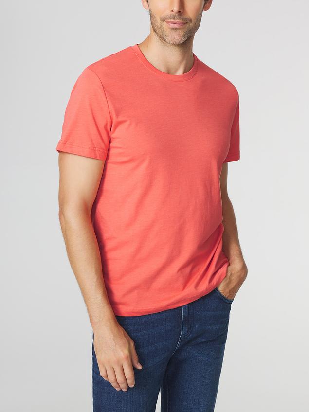 T-shirt Homme Coupe Ajustée Jersey Rouge PIERETEE