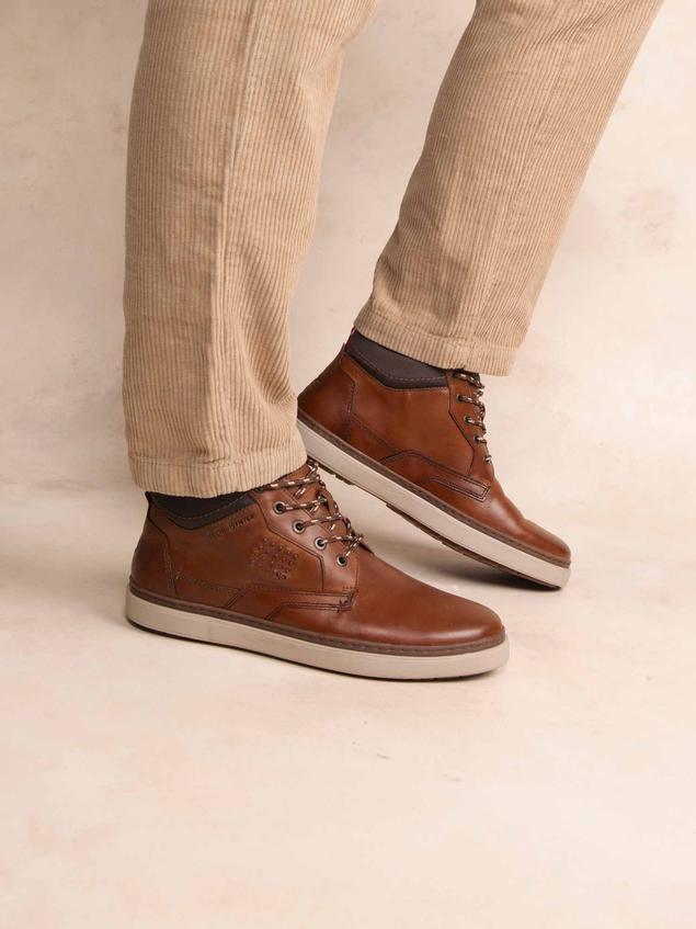 Bottines Homme Cuir Cognac BERNNIE