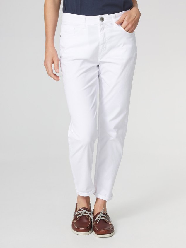 Pantalon Femme 7/8ème Blanc SANTAHUI