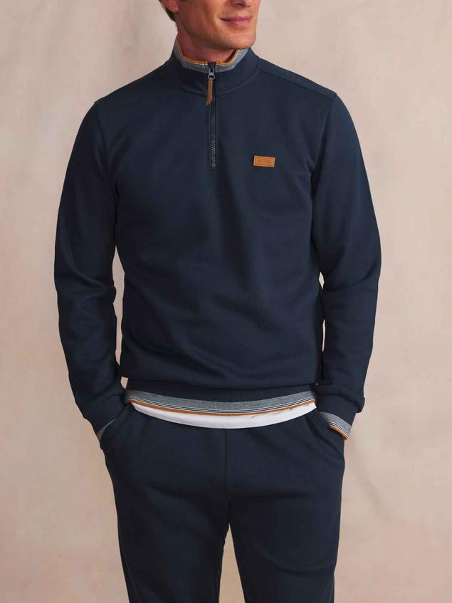 Sweat homme navy LEANNCAM
