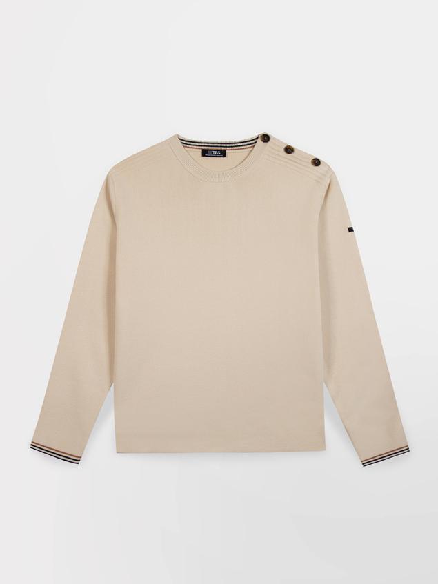 Pull homme ecru LORANRON