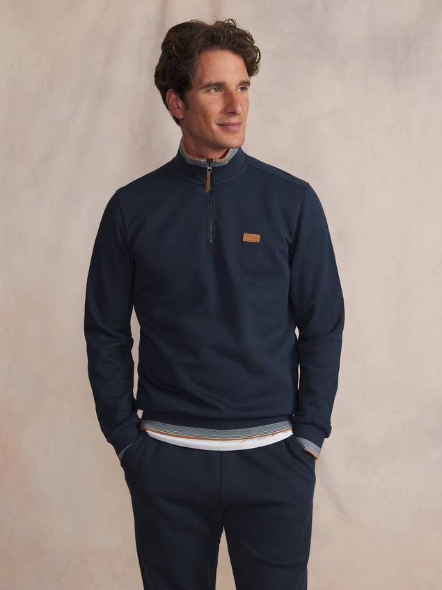 Sweat homme navy LEANNCAM