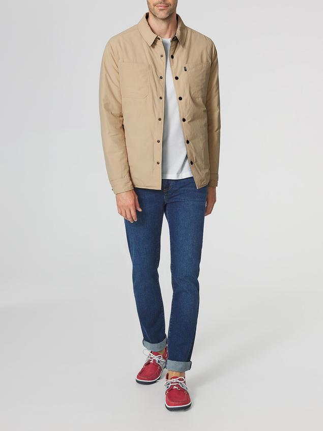 Blouson Homme Doublé Poche Intérieur Beige RENCHSUR