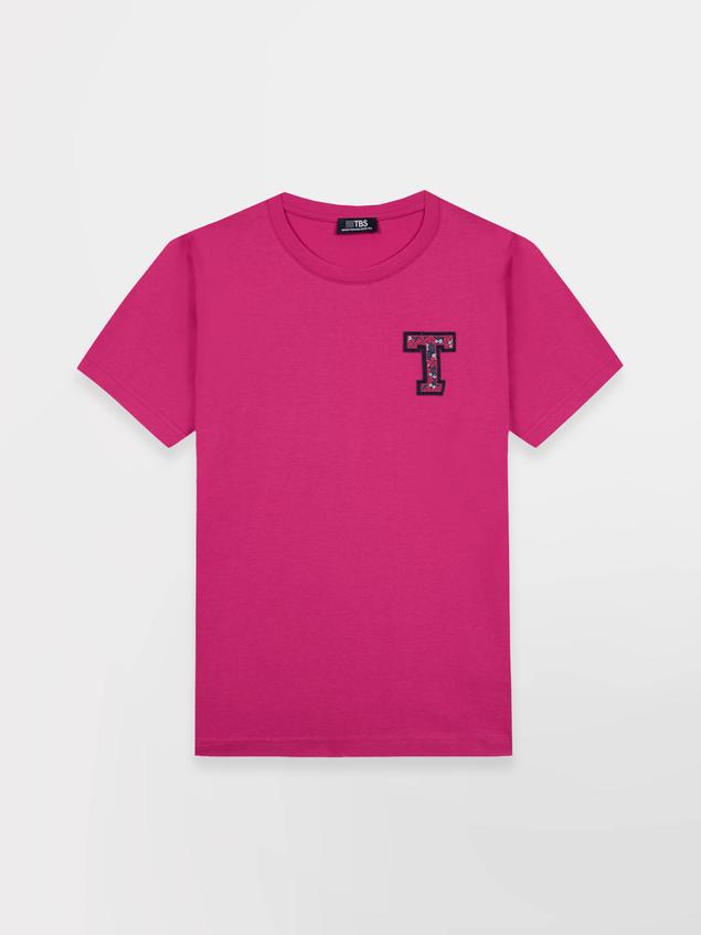 Tee Shirt Framboise Manches Courtes AMINATEE