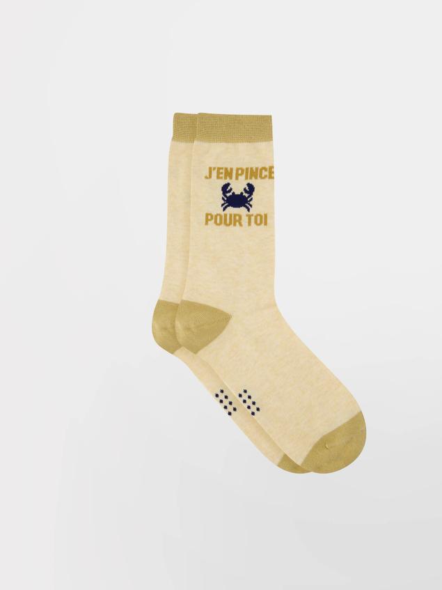 Chaussettes homme taupe et beige GARYSOCK