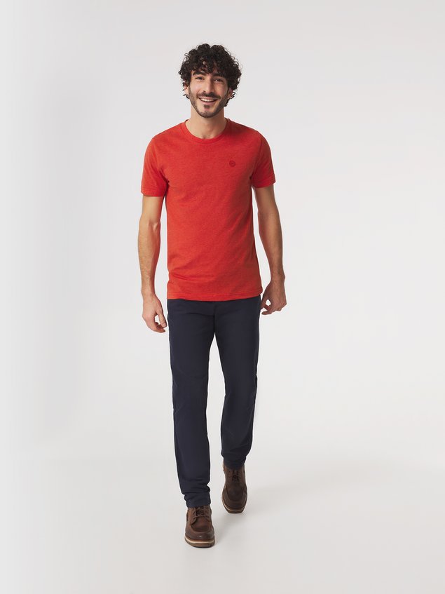 Tee-Shirt Homme Coton Recyclé Rouge PIERETEE