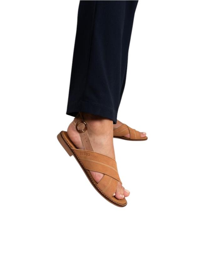 Women's flat sandals Hazelnut ASSIANE