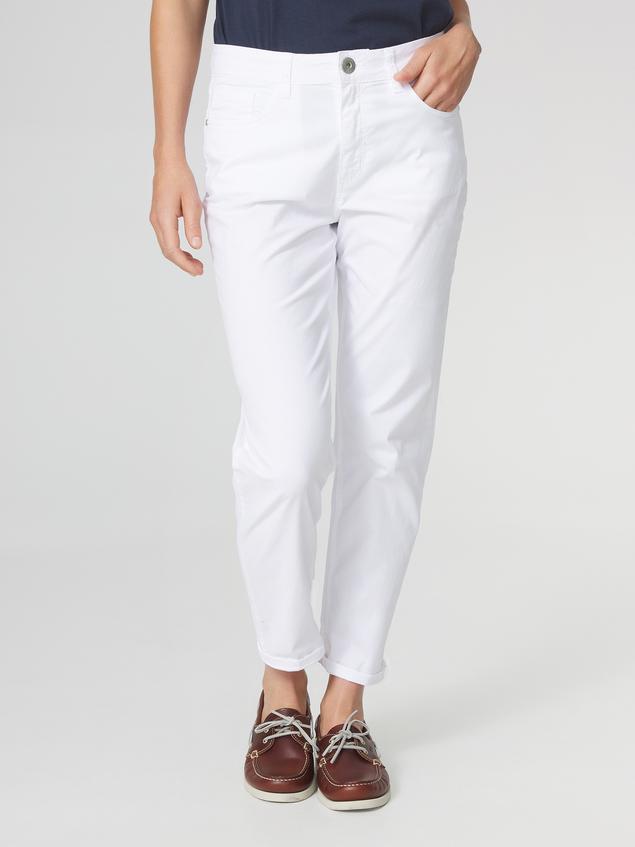 Pantalon Femme 7/8ème Blanc SANTAHUI