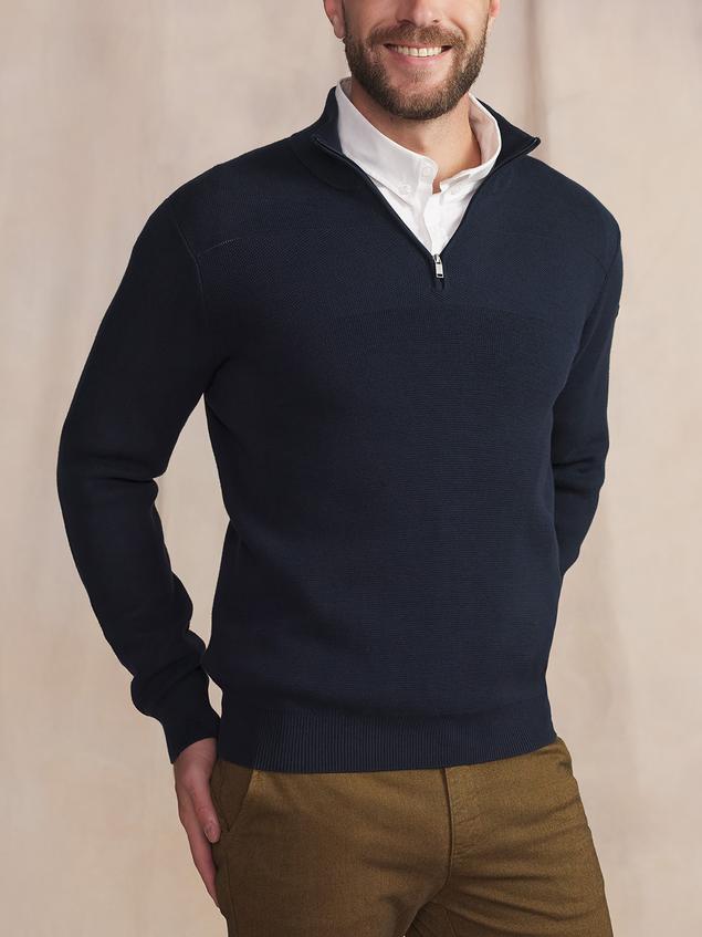 Pull Marine Manches Longues Bleu NOUVICAM