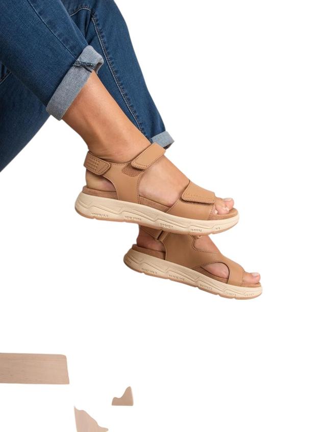 Sandales compensées femme cappucino LOUISIE