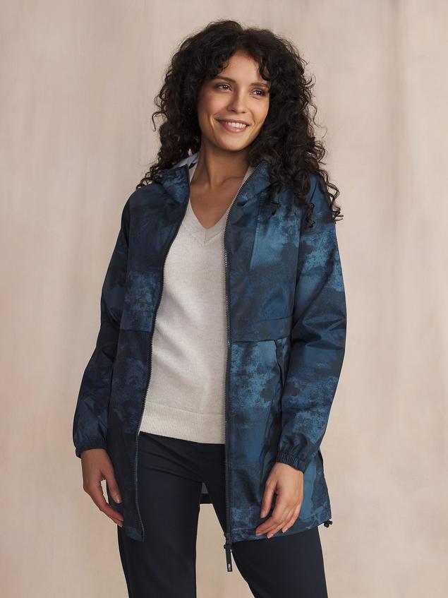 Manteau Femme Membrane Imper-respirante Bleu MAGDAMAN