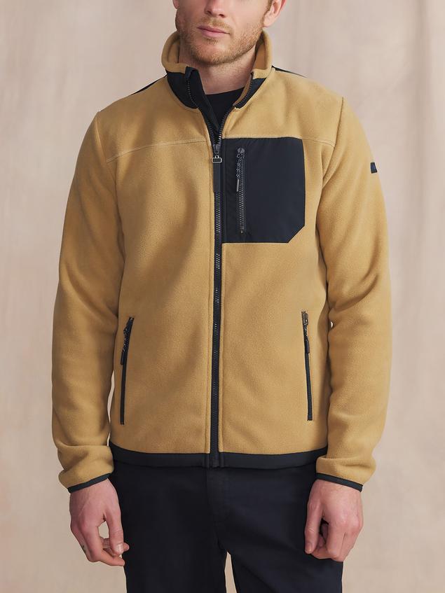 Sweat zippé Manches Longues Beige CADENZIP