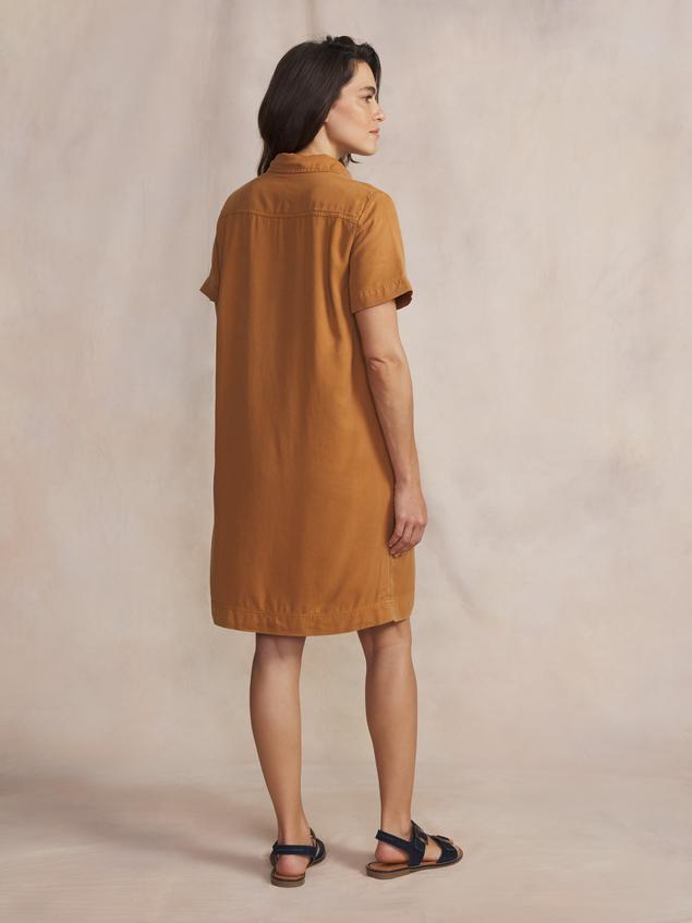 Robe courte femme teck MYRNOROB