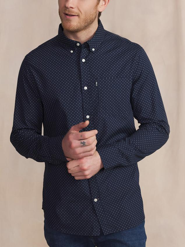 Chemise Manches Longues Bleu WALIDCHE