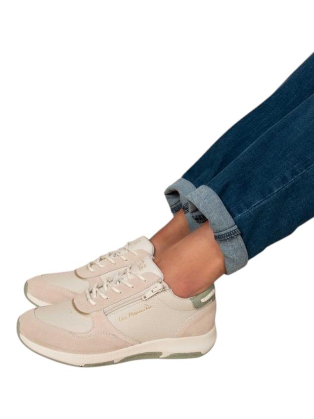 Running femme python blanc et argile JAZAZIP