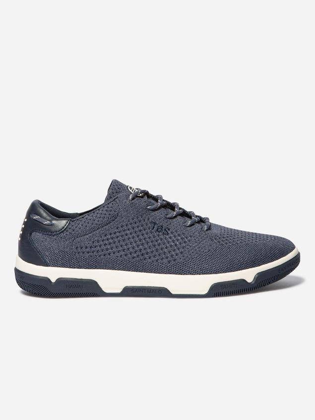 Tennis en toile homme chine bleu GUEKNIT