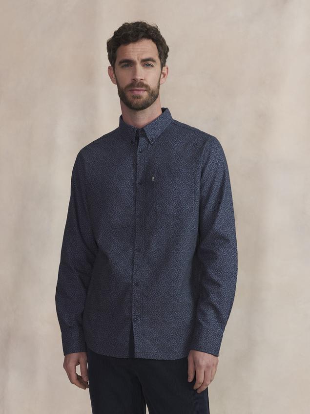 Chemise Homme Coton Azur LYKOSCHE