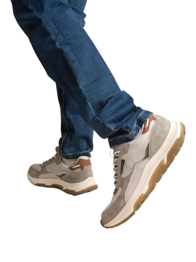 Running homme gris clair et olive JONASSE
