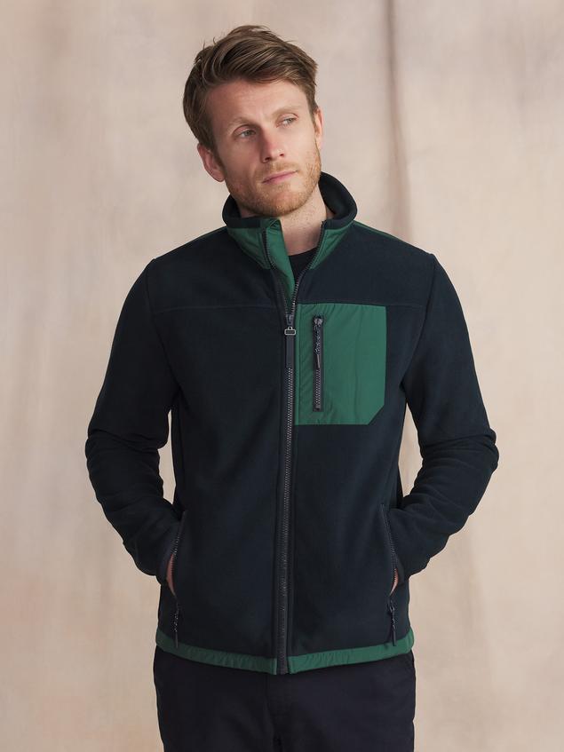 Sweat Marine Manches Longues Bleu CADENZIP