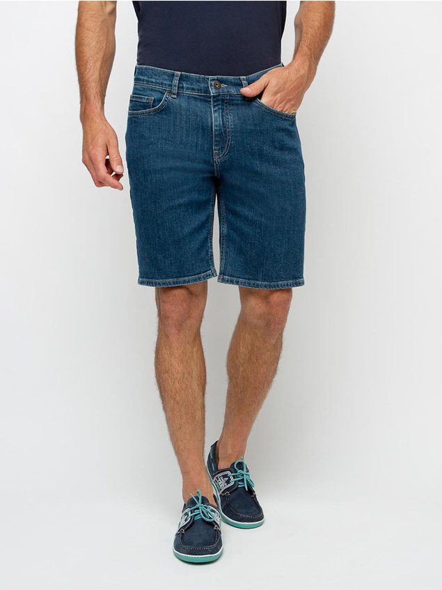 Short Homme Denim Coton Biologique Bleu