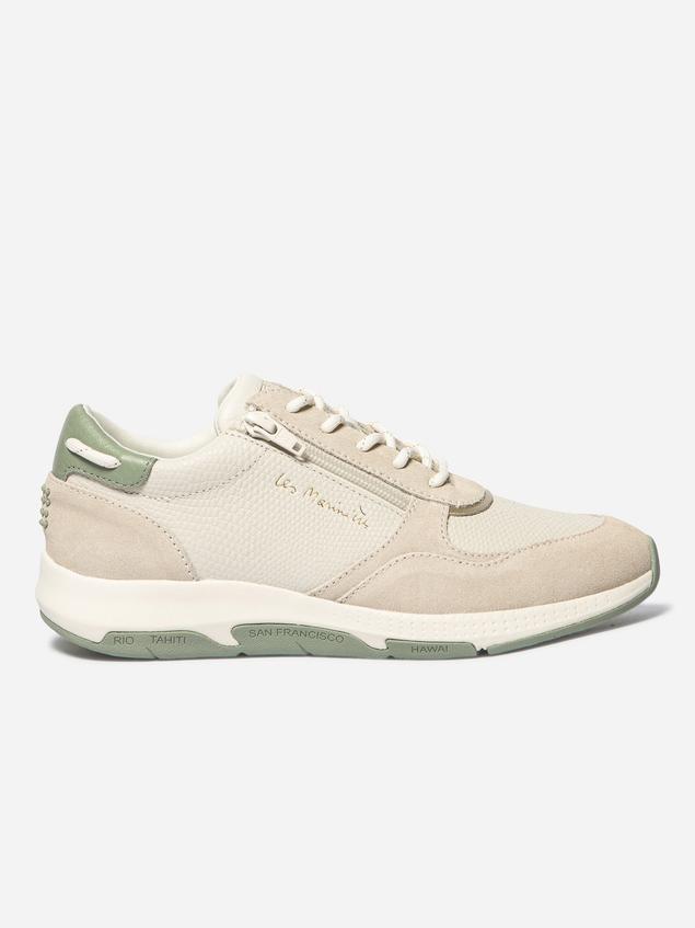 Running femme python blanc et argile JAZAZIP