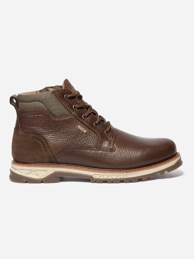 Boots Homme Membrane Imperméable Cuir Marron MONTDOR