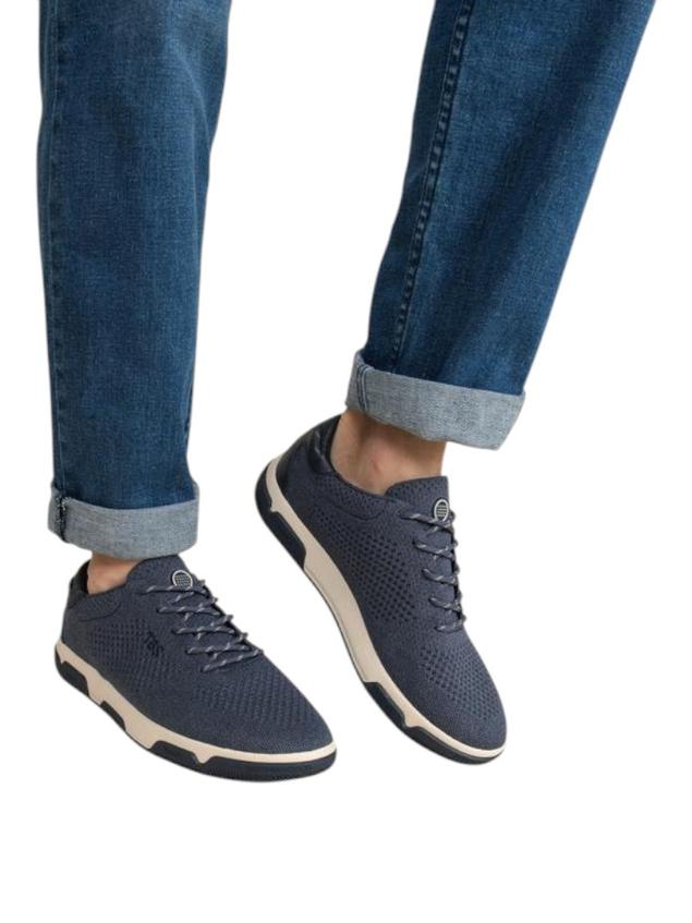 Tennis en toile homme chine bleu GUEKNIT