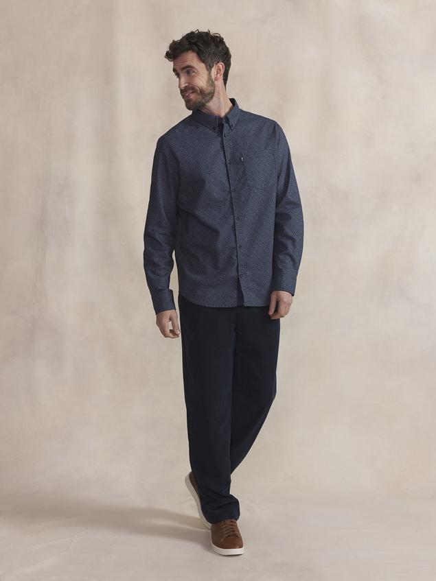 Chemise Homme Coton Azur LYKOSCHE