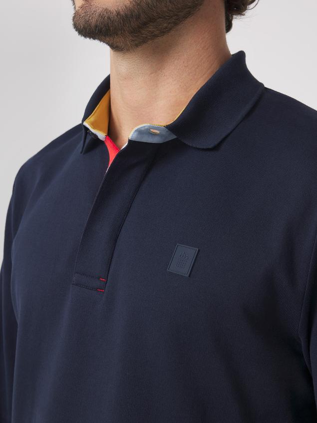 Polo Homme Jersey Coton Epais Marine JONNAPOL